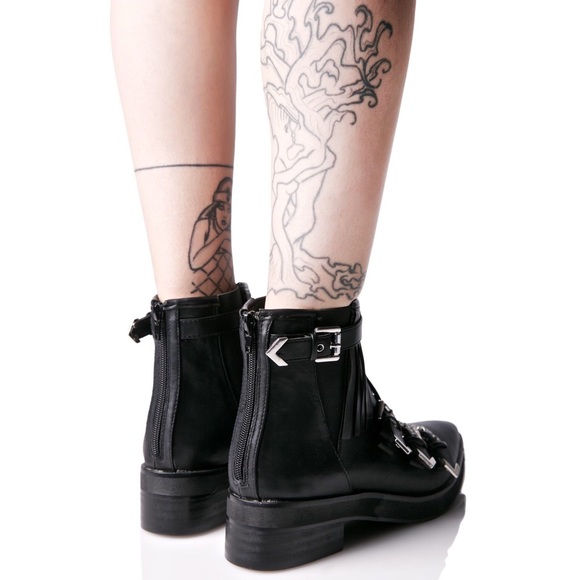 Matisse 'Turner' Kiltie Fringe Moto Buckle Boot - Picture 3 of 7